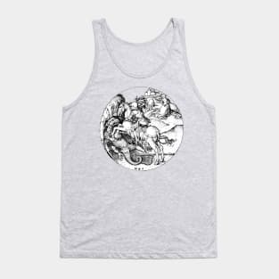 Saint George and the Dragon and Maiden Medieval Renaissance art Tank Top